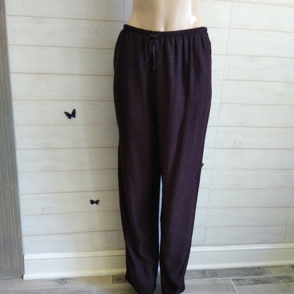 I.V.Y wide leg burgundy pants